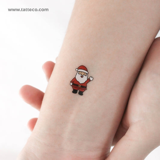 Tatuaje temporal de Papá Noel - Juego de 3