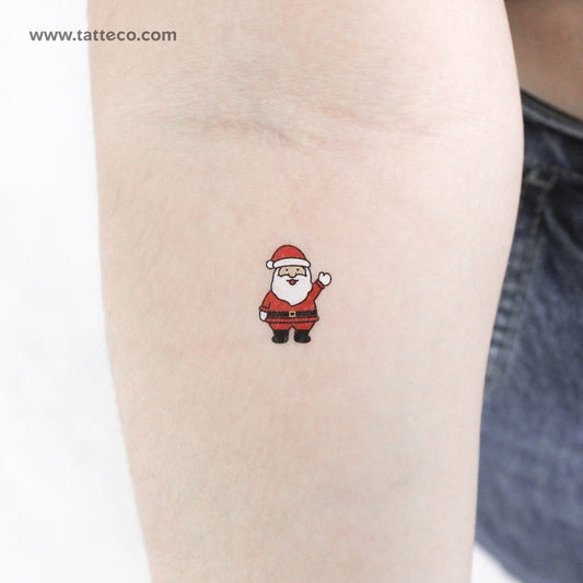 Tatuaje temporal de Papá Noel - Juego de 3