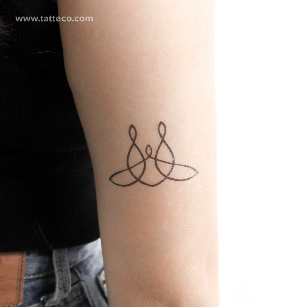 Family Unity Symbol Temporary Tattoo - Set of 3