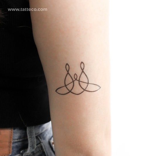 Family Unity Symbol Temporary Tattoo - Set of 3