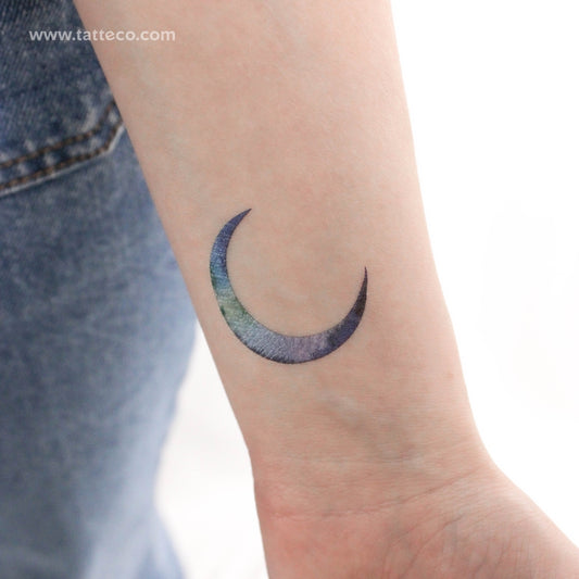 Tatuaje temporal de luna creciente de Ann Lilya (juego de 3)