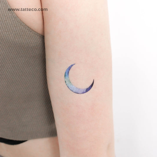 Tatuaje temporal de luna creciente de Ann Lilya (juego de 3)