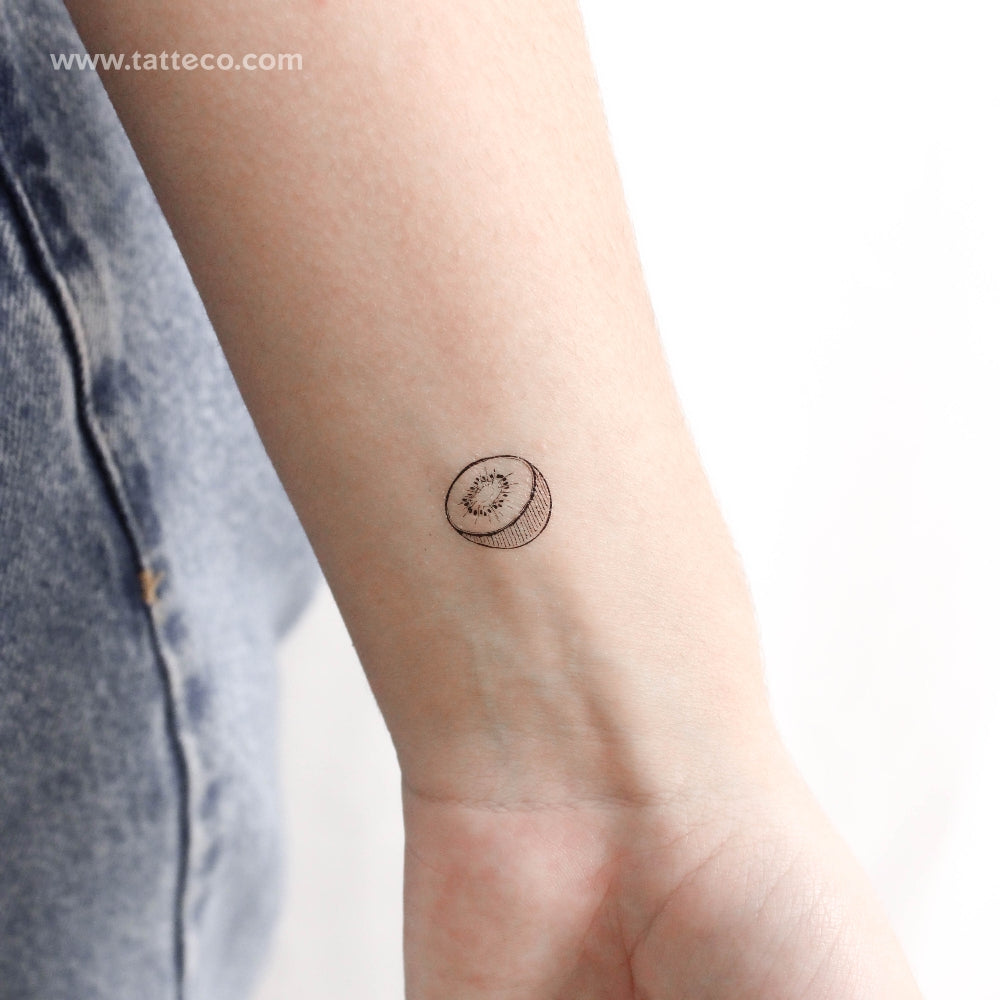 Tatuaje temporal de kiwi - Juego de 3