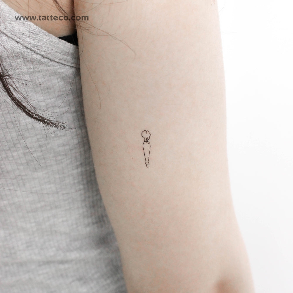 Piping Bag Temporary Tattoo - Set of 3