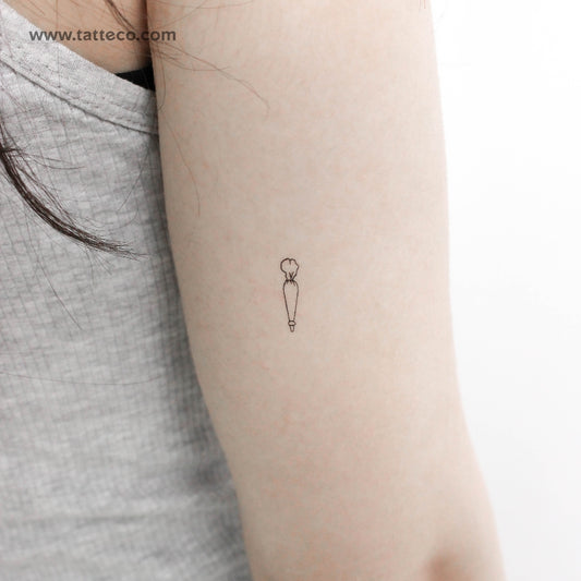 Piping Bag Temporary Tattoo - Set of 3