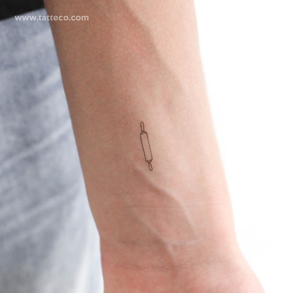 Rolling Pin Temporary Tattoo - Set of 3