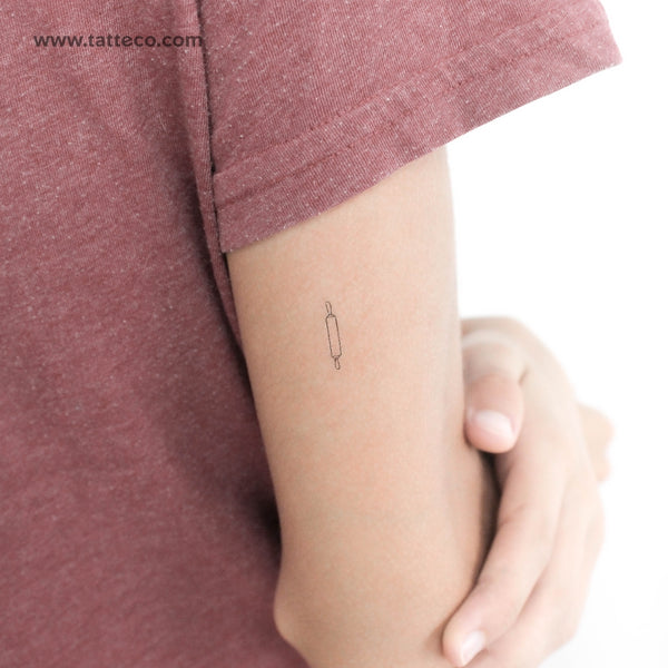 Rolling Pin Temporary Tattoo - Set of 3
