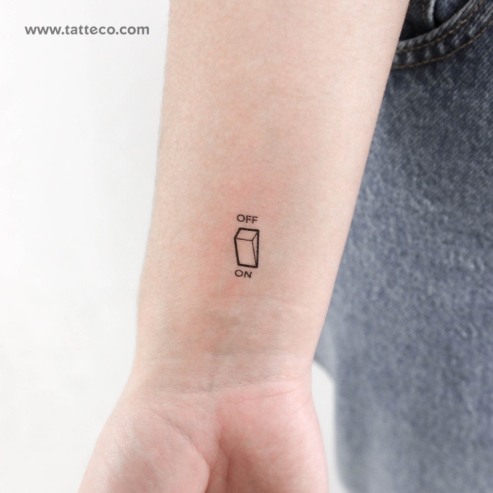Minimalist Switch Temporary Tattoo - Set of 3
