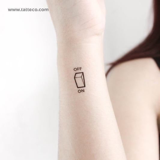 Minimalist Switch Temporary Tattoo - Set of 3
