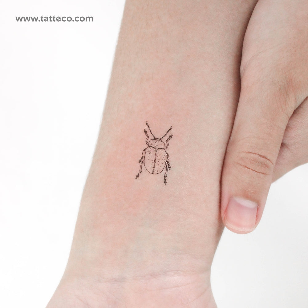 Beetle Temporary Tattoo - Set of 3