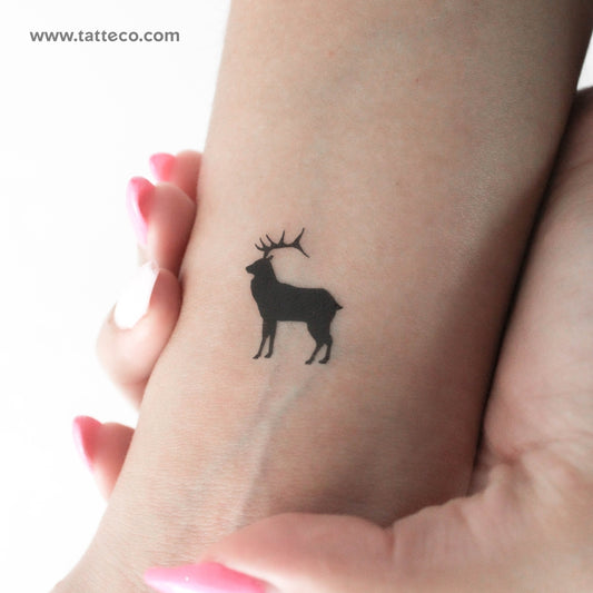 Tatuaje temporal de reno - Juego de 3