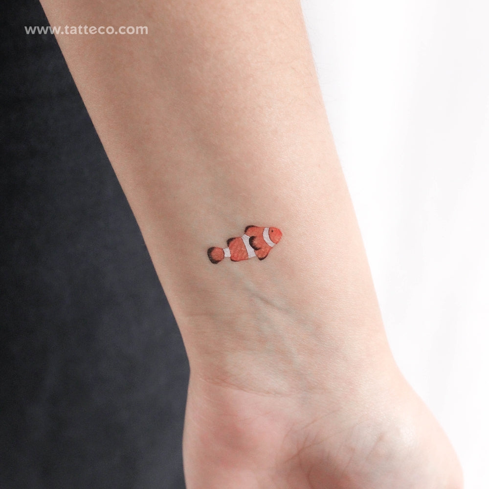 Clownfish Temporary Tattoo - Set of 3