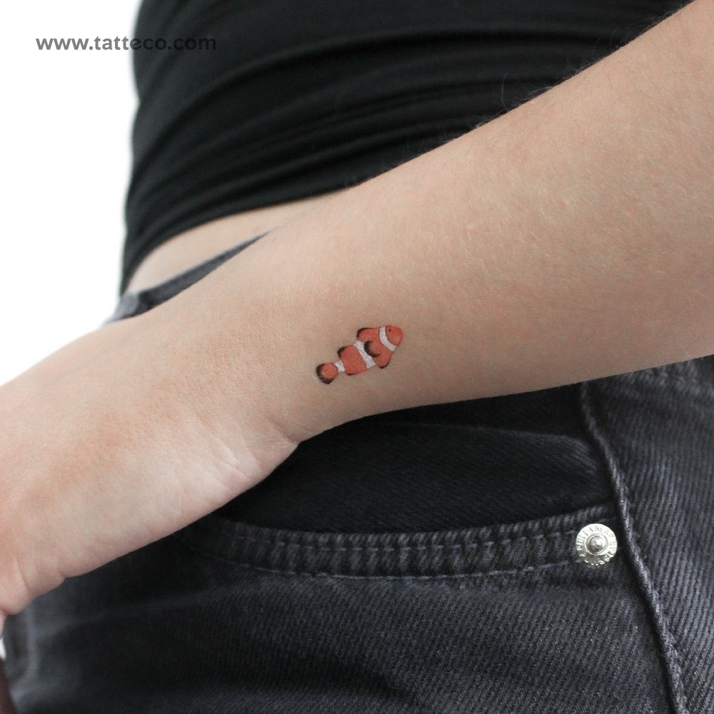 Clownfish Temporary Tattoo - Set of 3