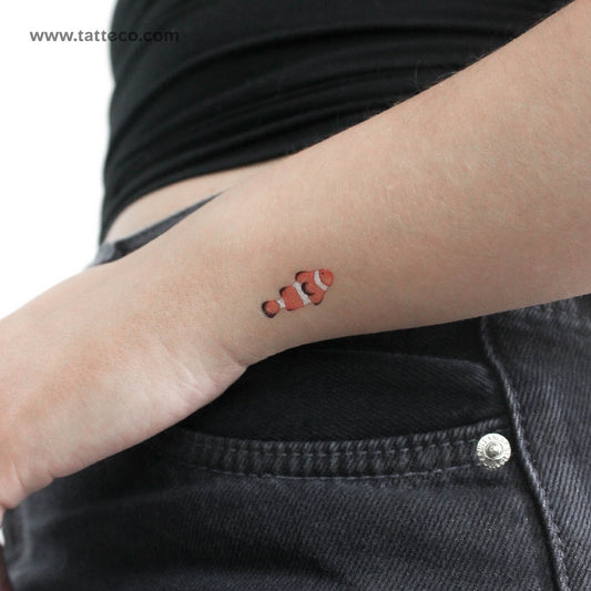 Clownfish Temporary Tattoo - Set of 3