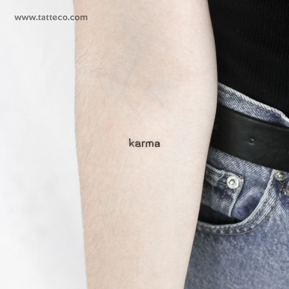 Karma Temporary Tattoo - Set of 3