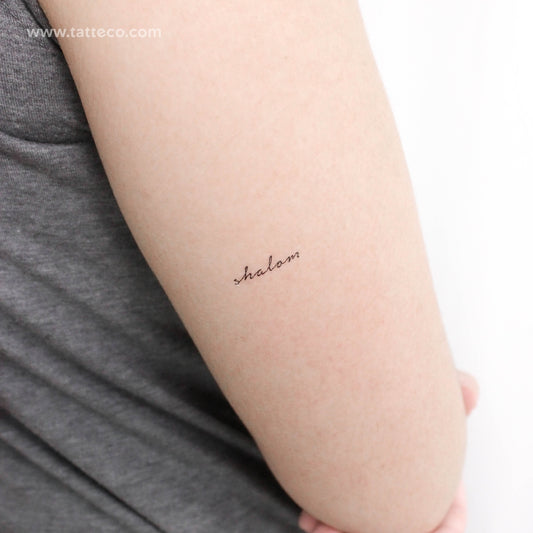 Shalom Temporary Tattoo - Set of 3