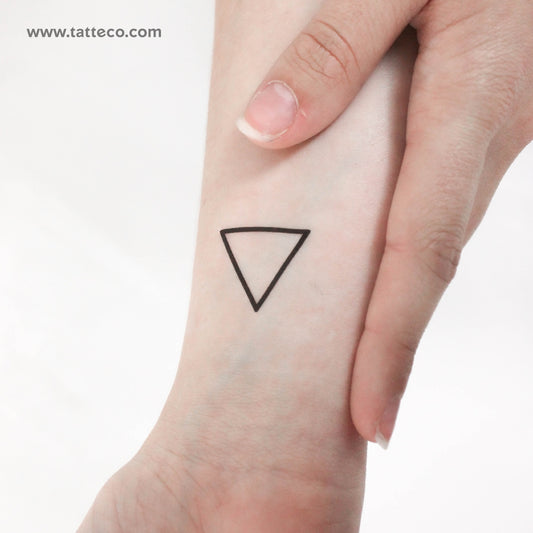 Water Alchemy Symbol Temporary Tattoo - Set of 3