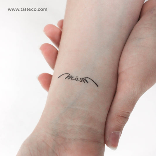 Mom Is An Angel Temporary Tattoo - Set of 3