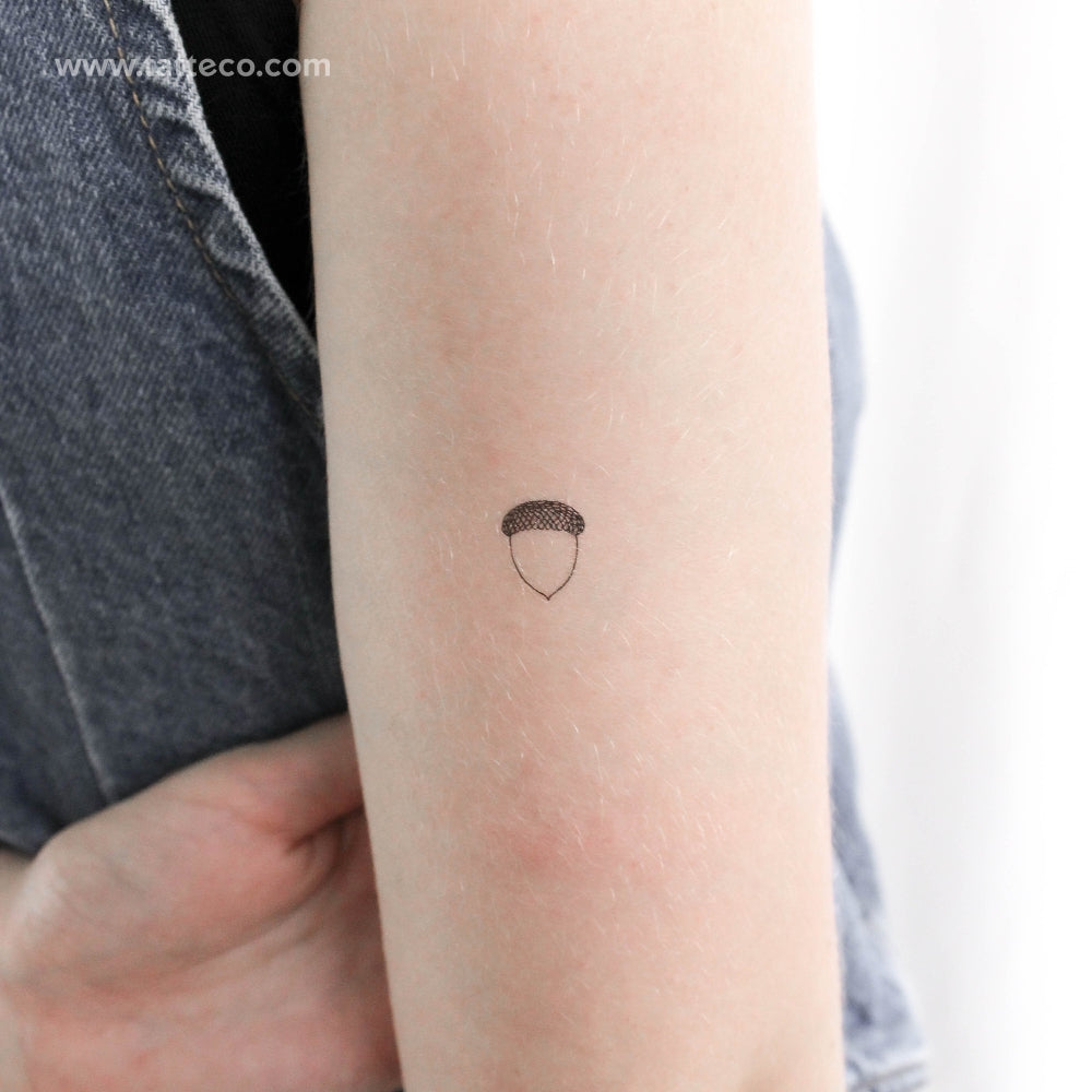 Little Acorn Temporary Tattoo - Set of 3