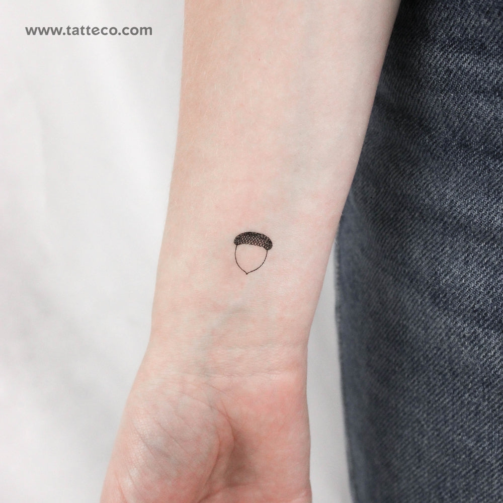 Little Acorn Temporary Tattoo - Set of 3