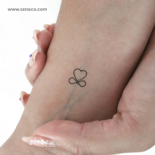 Tiny Infinity Heart Temporary Tattoo - Set of 3
