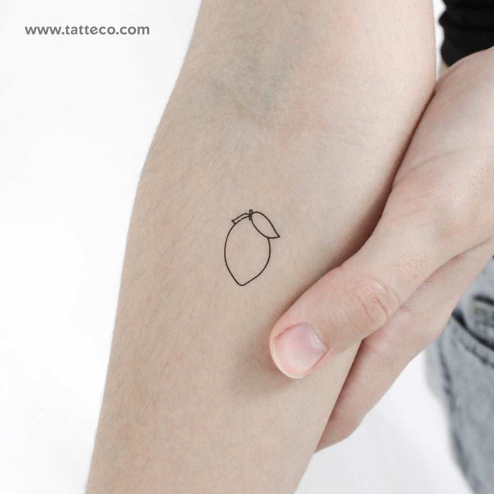 Tatuaje temporal de limón - Juego de 3