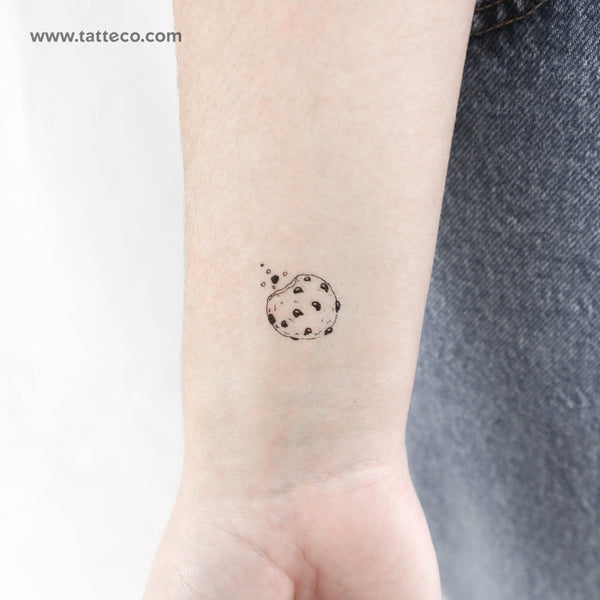 Chocolate Chip Cookie Temporary Tattoo - Set of 3