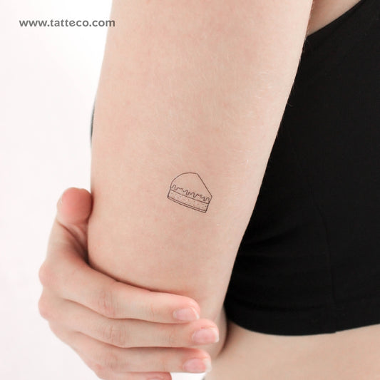 Cake Slice Temporary Tattoo - Set of 3