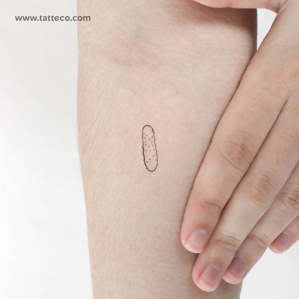 Tatuaje temporal de pepinillo - Juego de 3