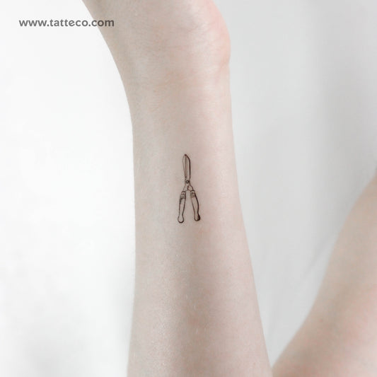 Hedge Shears Temporary Tattoo - Set of 3
