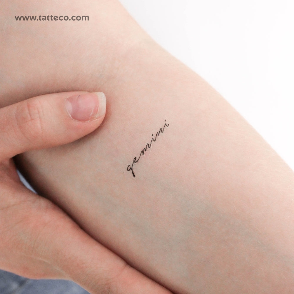 Gemini Temporary Tattoo - Set of 3