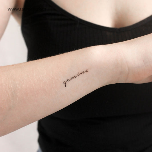 Gemini Temporary Tattoo - Set of 3