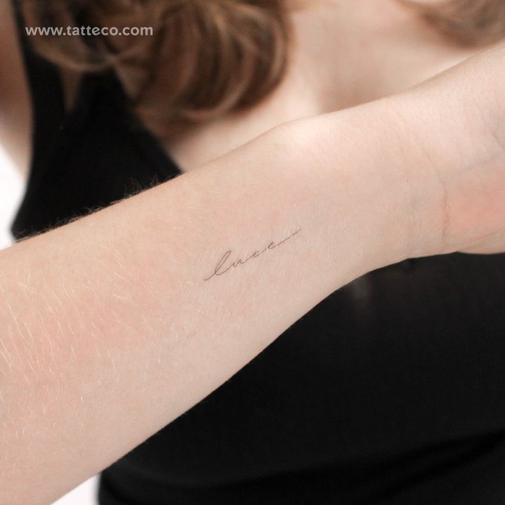'Luce' by Jakenowicz Temporary Tattoo - Set of 3