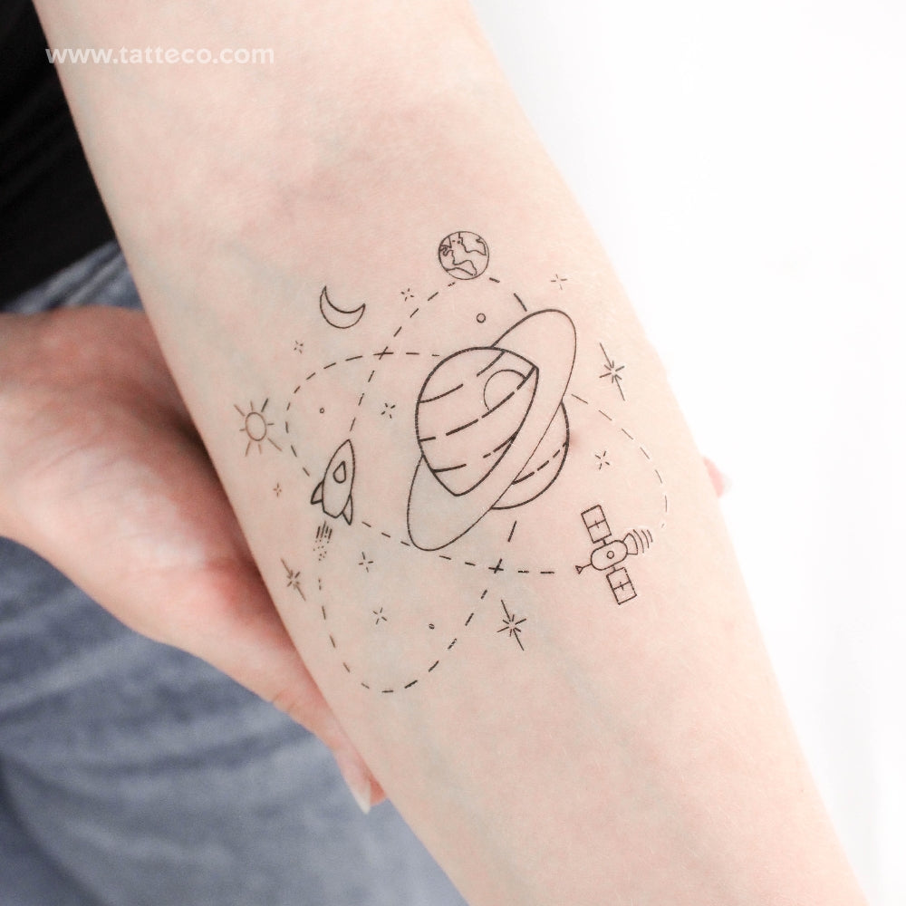 Galaxy Temporary Tattoo by Cagri Durmaz
