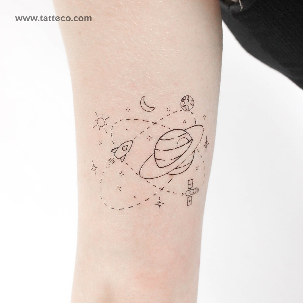 Galaxy Temporary Tattoo by Cagri Durmaz