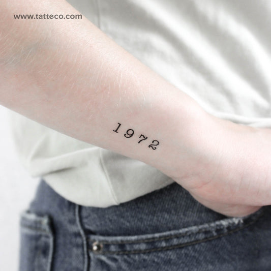 Tatuaje temporal de 1972 - Juego de 3