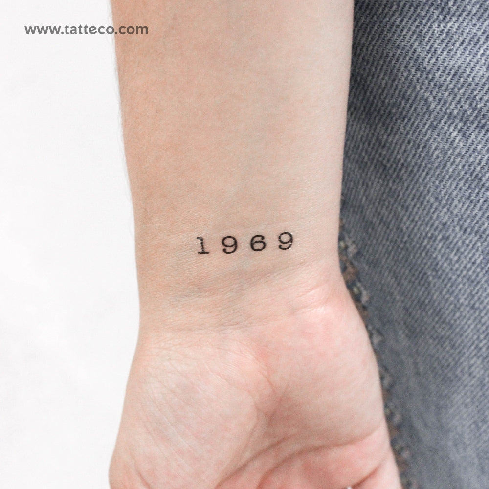 Tatuaje temporal de 1969 - Juego de 3