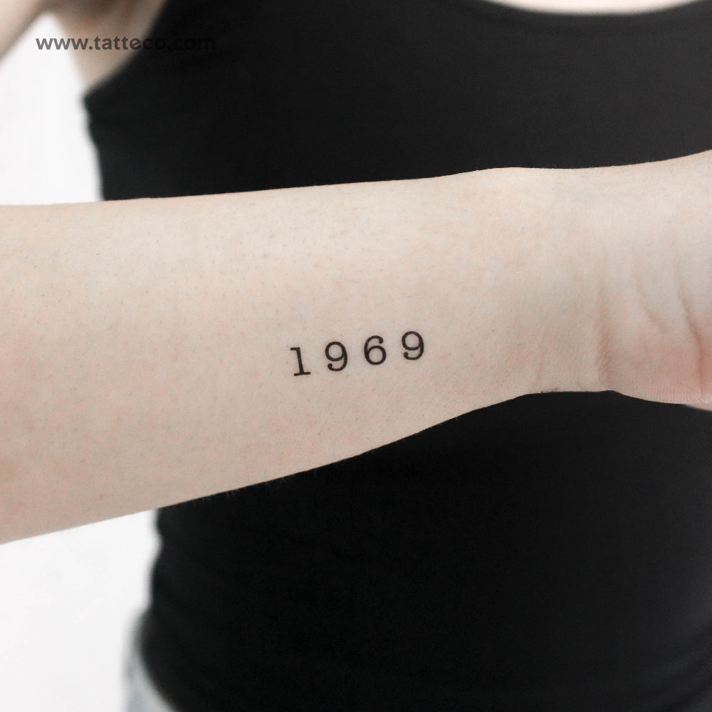 Tatuaje temporal de 1969 - Juego de 3