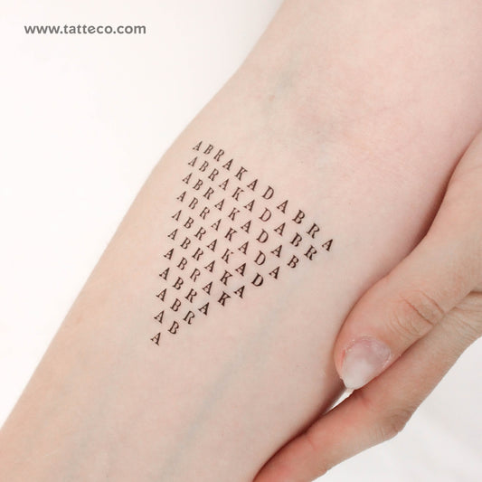 Abrakadabra Temporary Tattoo - Set of 3