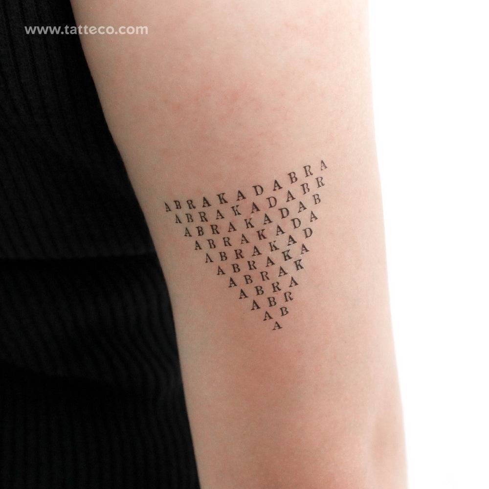 Abrakadabra Temporary Tattoo - Set of 3