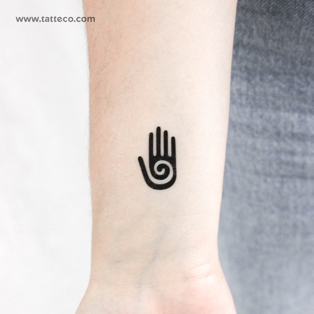 Hopi Healing Hand Temporary Tattoo - Set of 3