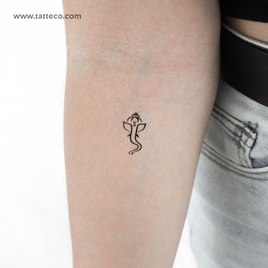 Tatuaje temporal de Ganesha - Juego de 3