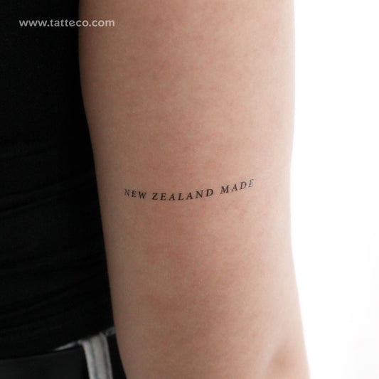 New Zealand Made Temporary Tattoo - Set of 3