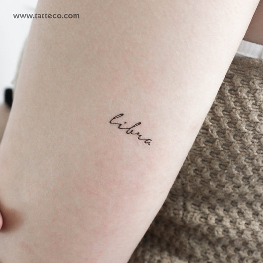Libra Temporary Tattoo - Set of 3