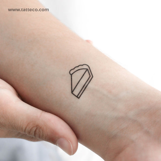 Pie Slice Temporary Tattoo - Set of 3