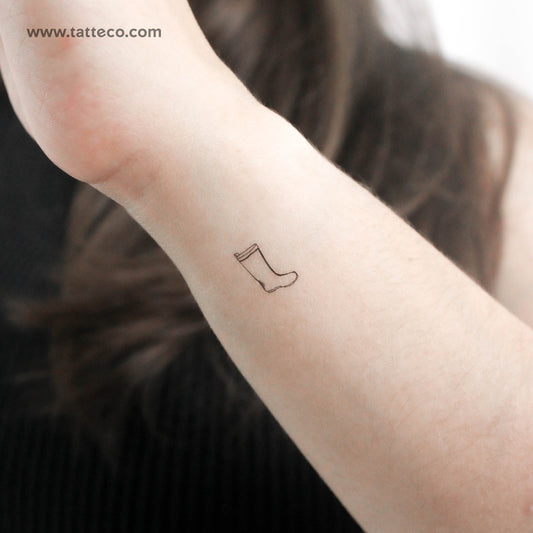 Tiny Rain Boot Temporary Tattoo - Set of 3