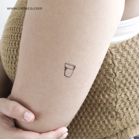 Flower Pot Temporary Tattoo - Set of 3