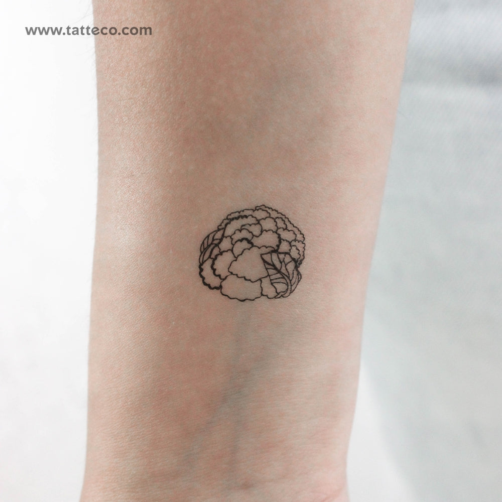 Cauliflower Temporary Tattoo - Set of 3