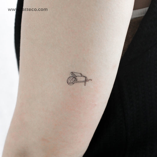 Wheelbarrow Temporary Tattoo - Set of 3
