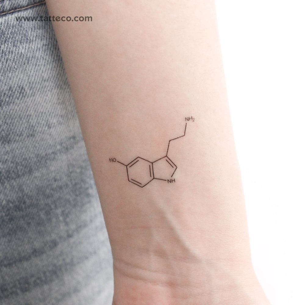 Serotonin Temporary Tattoo - Set of 3